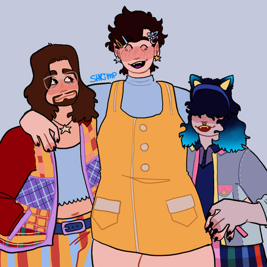 a drawing of gordon, tommy and benry from hlvrai