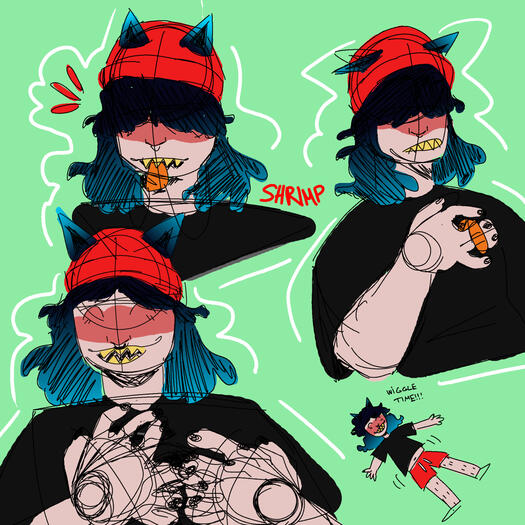 a sketchpage with benry from HLVRAI