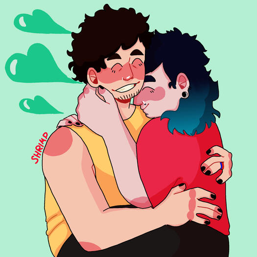 a drawing of tommy and benry from HLVRAI